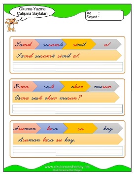 s sesi Grubu Çalışma Sayfaları